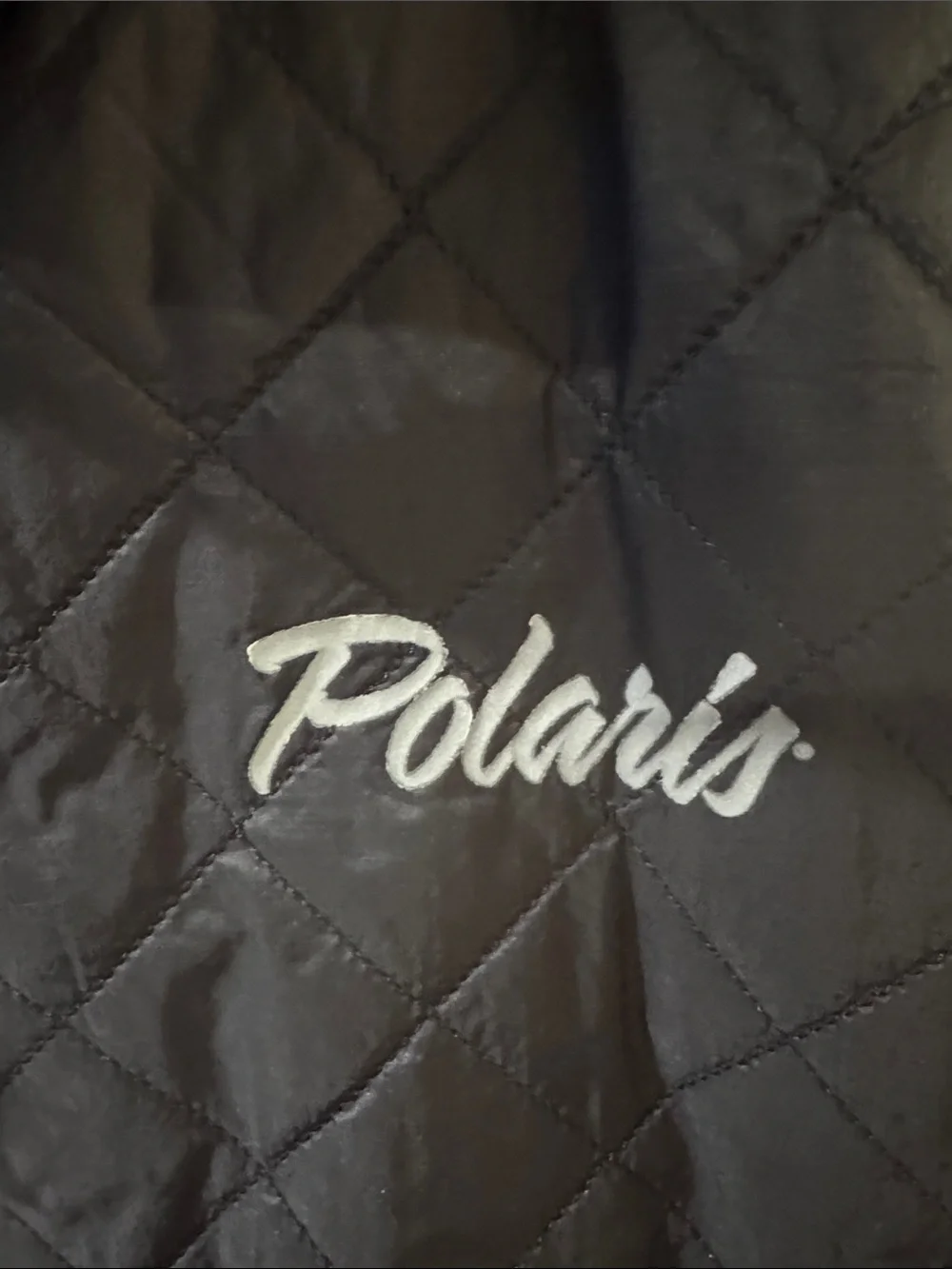 Women's Black Polaris Quilted Vest with Reddish Pink Trim - Picture 2 of 6